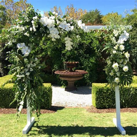 White Wedding Arch Perfection By Mimosafloraldesigns White Wedding