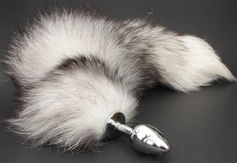 Bdsm Tail Butt Plug White Fox Tail Butt Plug 19 By Spankutoys