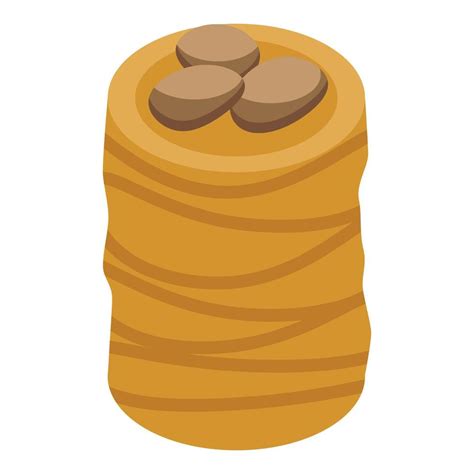 Turkish Nut Roll Icon Isometric Style 15848660 Vector Art At Vecteezy