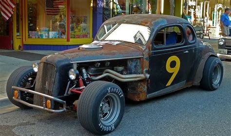 1937 Plymouth Coupe Oval Racer Style Rat Rod Hot Rods Cars Muscle