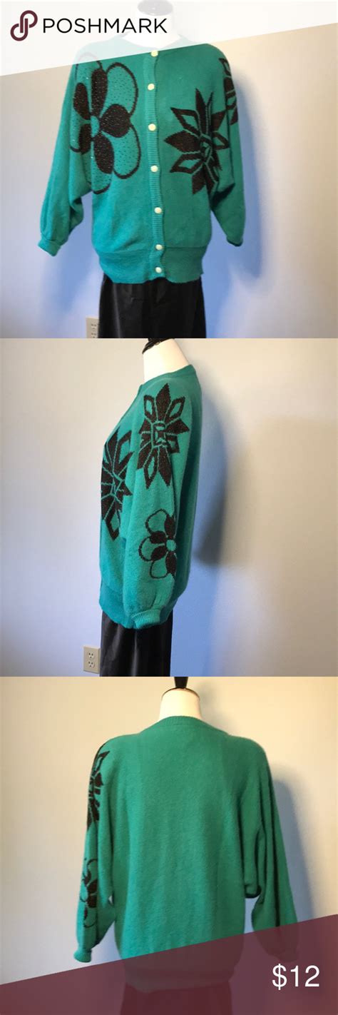 Nordstrom Sweater Hand Wash Only No Dry Cleaning Very Pretty Black