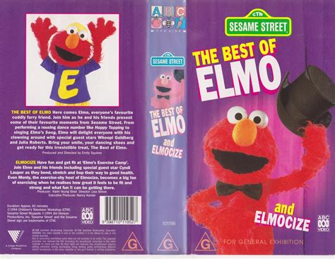 Sesame Street The Best Of Elmo And Elmocize ABC Video PAL VHS