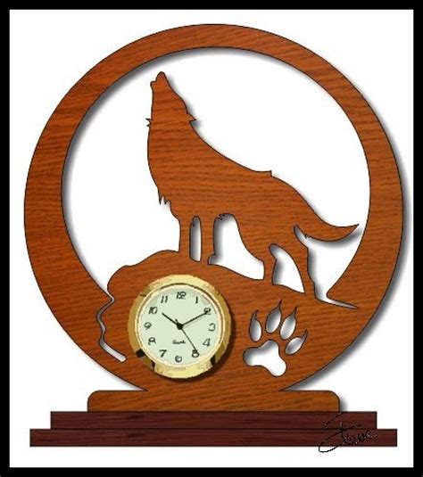 See the ultimate guide to using a scroll saw for more information on purchasing a scroll saw or stack cutting. Scrollsaw Workshop: Mini Wolf Clock Scroll Saw Pattern.