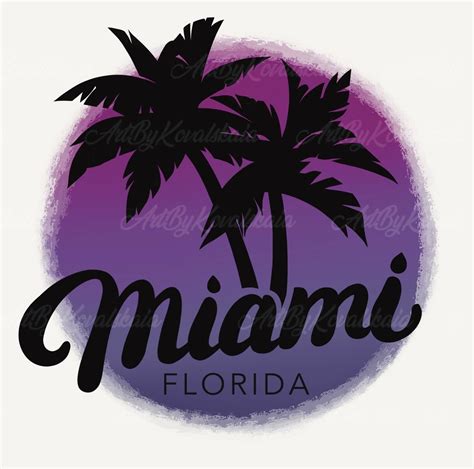 Miami Png Florida Png Miami Clipart Digital Download Etsy India
