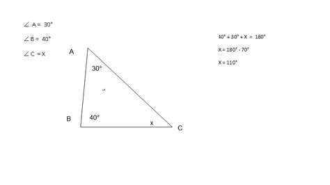 Matemáticas Ii Ángulos Dentro De Un Triangulo