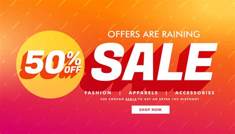 Sale Promotional Template With Offer Details For Your Brand Download