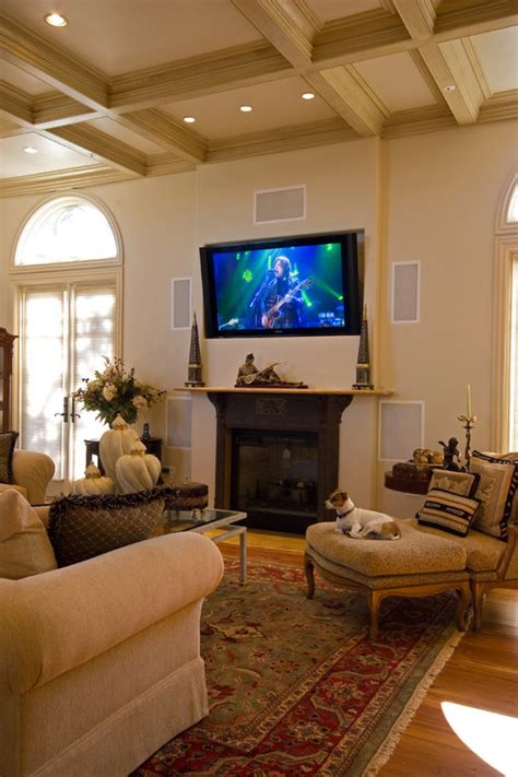 Is a TV above fireplace too high to watch comfortably?