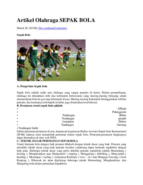 artikel sepak bola pdf