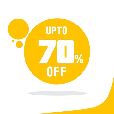 Premium Vector Up To 70 Off Png And Discount 70 Percent Banner Design