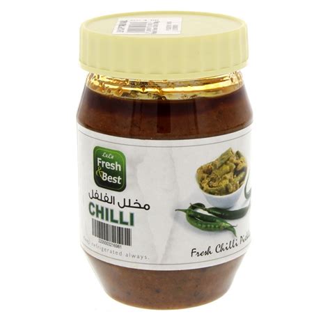 Lulu Pickle Green Chilly 300g Online At Best Price Pickles And Jams Lulu Uae