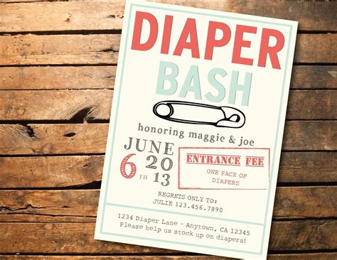 Free Printable Diaper Shower Invitations