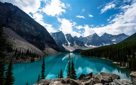 Lake In Banff National Park Alberta Canada Wallpapers And Images