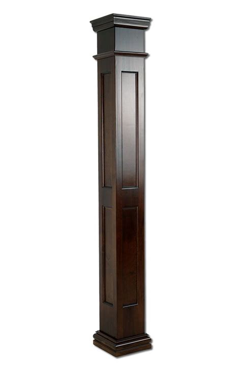 While installing wooden columns to the exterior or. Maple Wooden Column Wraps | 8" x 8' Square Double Recessed ...