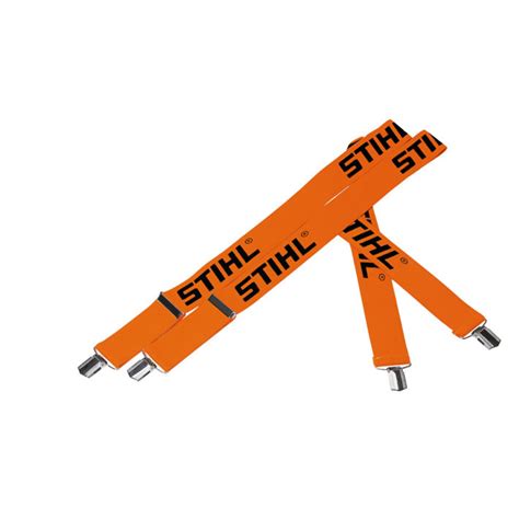 Wir vertreiben für garten forst und hobby, motorgeräte werkzeuge zubehör und ersatzteile. Stihl Hosenträger, orange, 120cm, zum Knöpfen in ...