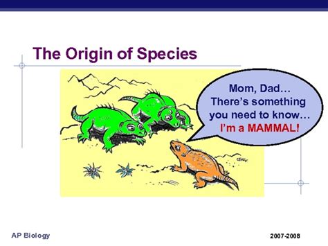 Origin Of The Species Ppt For 9th 12th Grade Lesson Planet