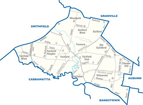 Fairfield City Map Mapsofnet