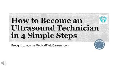 How To Become An Ultrasound Technician In 4 Steps Youtube