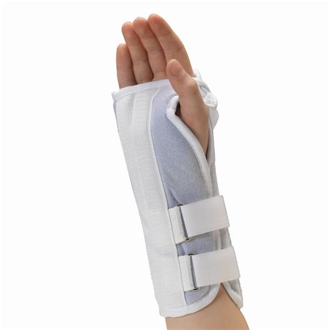 Otc Kidsline Wrist Splint Soft Foam Right Hand White Pediatric