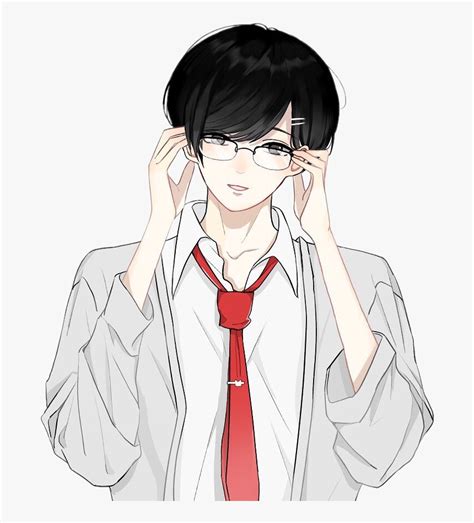 Cute Anime Boy Glasses