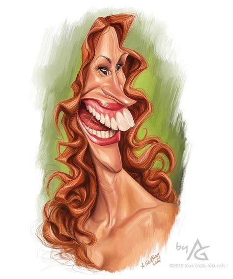 Julia Roberts Celebrity Caricatures Caricature Artist Funny Caricatures