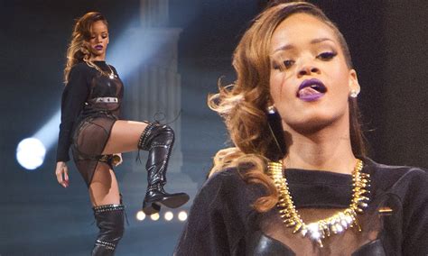 Rihanna Pulls Some Seriously Raunchy Moves Wearing Thigh High Boots In