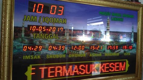 Jadwal sholat update otomatis 2. √ Update Harga Jam Digital Untuk Masjid - Terbaru 2021