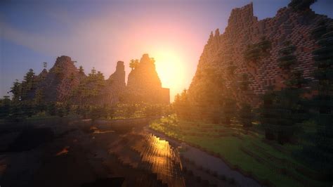 A communtity farm is avalible, please replant!! Minecraft shaders background (22 Wallpapers) - Adorable ...