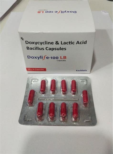 Doxylife Lb Doxycycline 100mg Capsules 10x10 Non Prescription Rs 35 Strip Of 10 Tablets Id