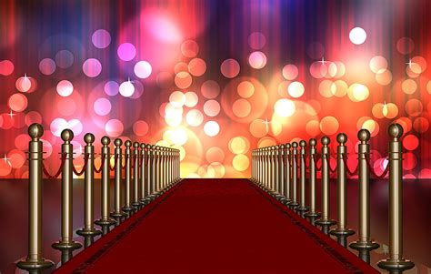 Red Carpet Photography Backdrop Custom Colorful Lights Etsy