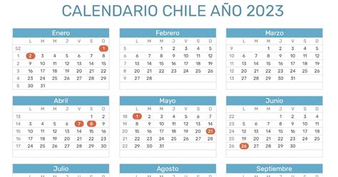 Calendario Oficial Chile 2023 Con Feriados Nacionais Em Imagesee