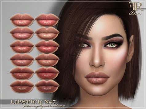 Frs Lipstick N47 By Fashionroyaltysims At Tsr Sims 4 Updates