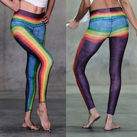 Niyama Sol Retro Rainbow Barefoot Leggings S Euc Schimiggy Reviews