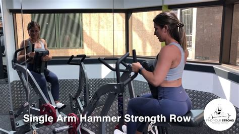Single Arm Hammer Strength Row Youtube
