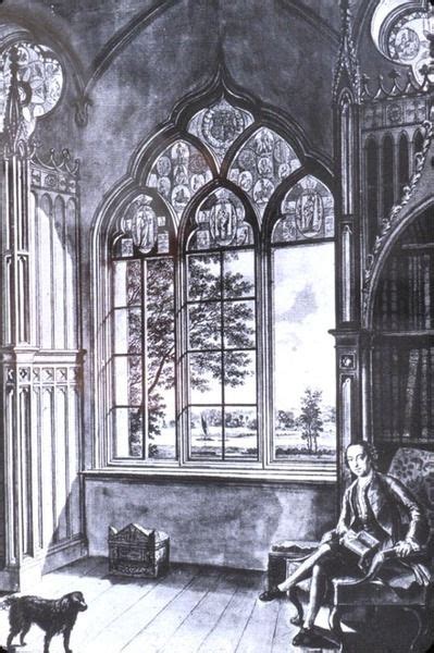 Horace Walpole In His Library At Strawberry Hill