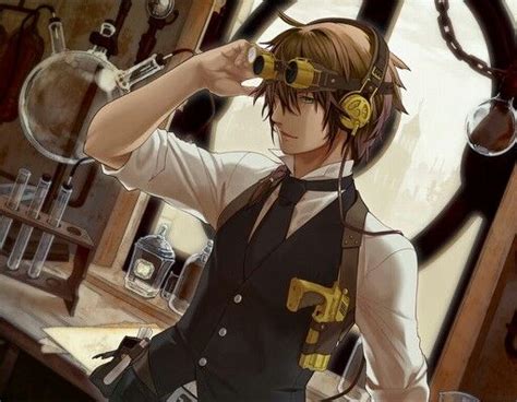 Mad Scientist Steampunk Anime Steampunk Boy Anime Guys