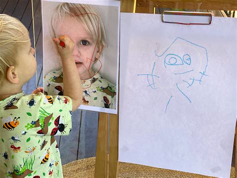 Reggio Inspired Self Portraits At How We Montessori Otto 2 Years