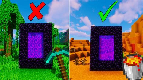 How To Make A Nether Portal Without Obsidian In Minecraft Youtube