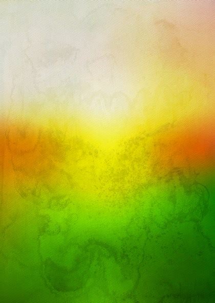 6 Orange White And Green Watercolor Background Download High