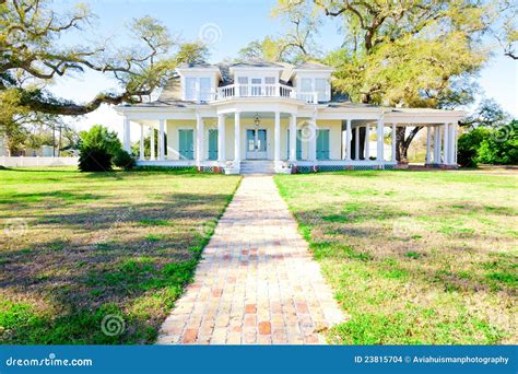 American Home Southern Style Mansion Stock Images Image 23815704