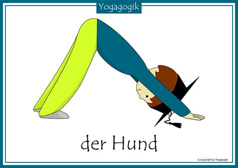 Yoga asanas or different yoga posture helps in keeping mind, body and soul in good physical condition. Kinderyoga Flashcards Hund | Yoga für kinder, Kinderyoga ...