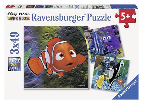 Ravensburger Disney Pixar Finding Nemo Set Of Three 49 Piece Kids