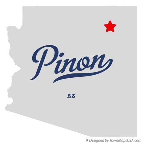 Map Of Pinon Az Arizona