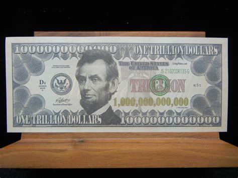 One Trillion Dollar Novelty Note