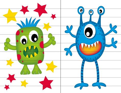 8 Free Printable Puzzles For Kids Funny Monsters Jigsaw For Mommies