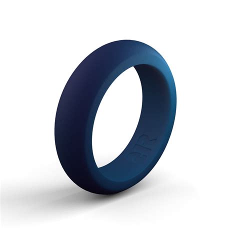 Womens Navy Blue Silicone Ring Recon Rings