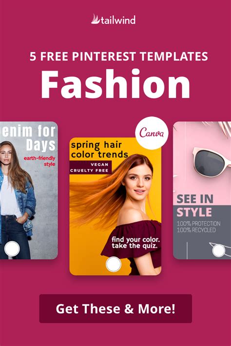 Create Engaging Fashion Pins With Free Templates Fashion Pins