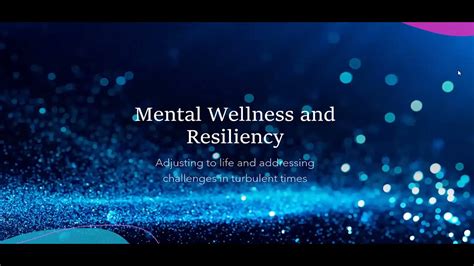Mental Wellness And Resiliency With Curry Mayer Youtube