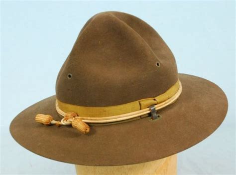 684 Vintage John B Stetson Us Cavalry Campaign Hat Lot 684