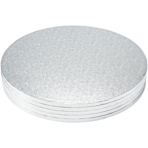 16 Round Silver Foil Cake Board 5b1c886f Ec1a 4c45 90ec 5a9db2090a19