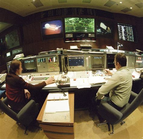 Control Room At Esoc Esas European Space Operations Centre In